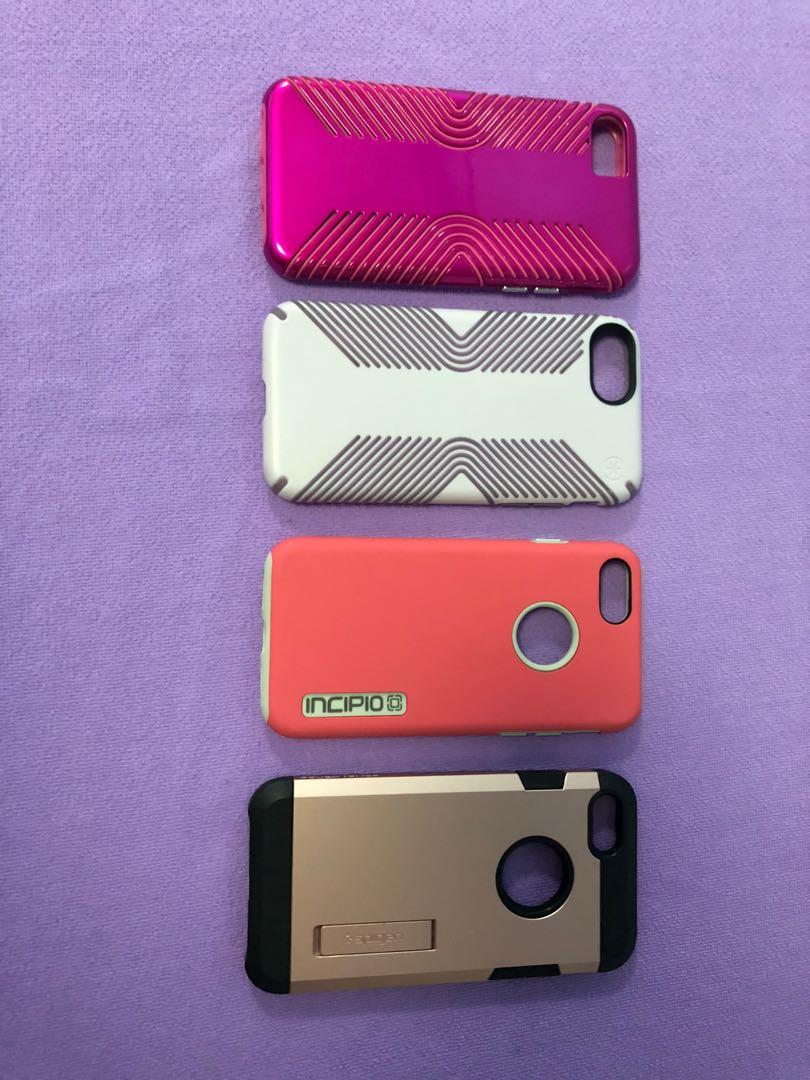 Bundle of 4 cases for iPhone 📱 7 (Category: Cases & Sleeves) located in Quezon City. Submitted by preloved_by_purple (Listing ID 276901034, Image 1). Description: Used, Good condition Item may be reserved up to 2 days only. Modes of Payment: 💰 - Bank 🏦 Transfer (Securitybank, Chinabank, BPI) - GCASH - Cebuana / Palawan.
