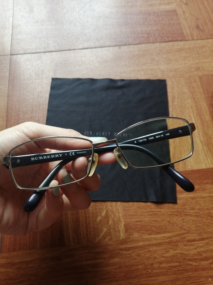 burberry titanium eyeglasses