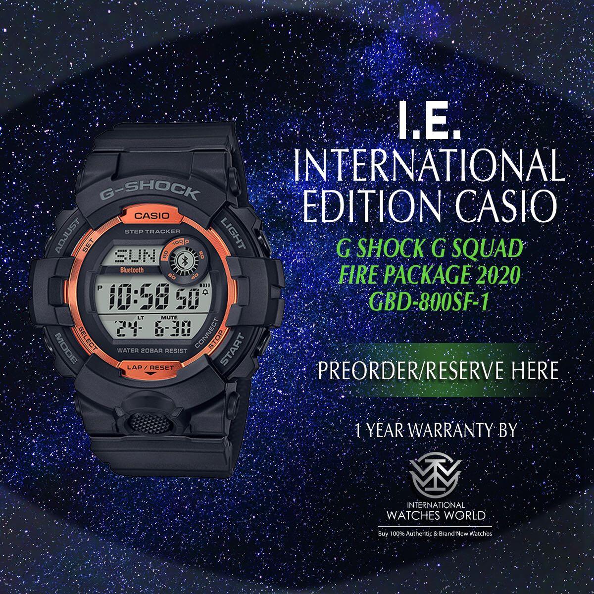 G shock g 2025 squad step tracker