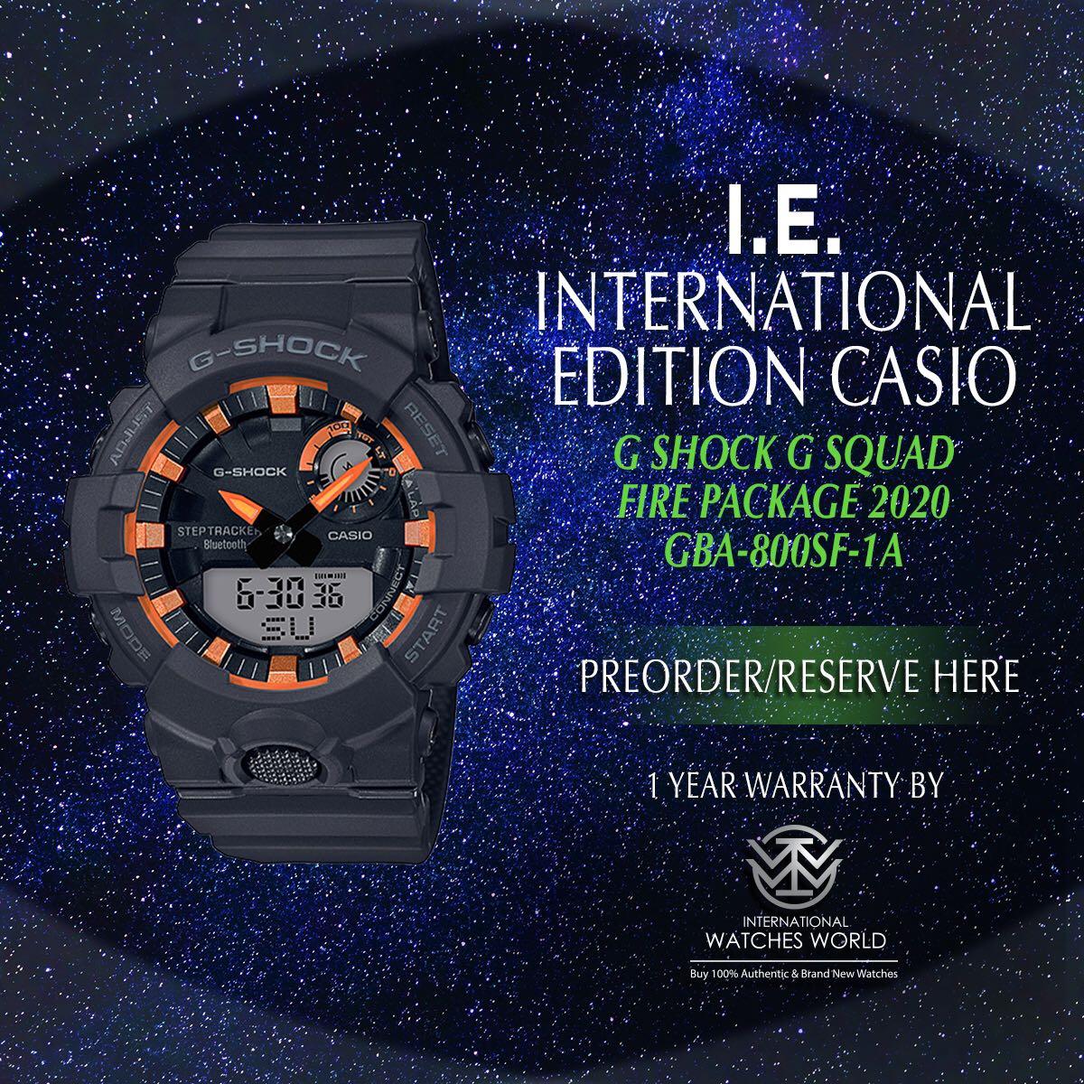 CASIO INTERNATIONAL EDITION G SHOCK STEPTRACKER BLUETOOTH SMART