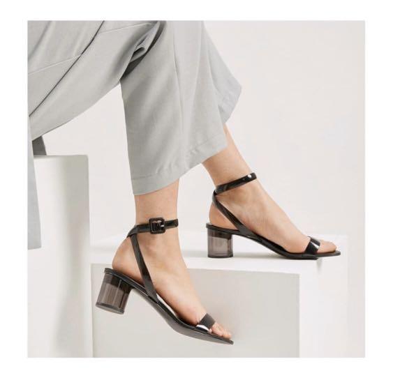 Keith transparent block Heels, Fesyen 