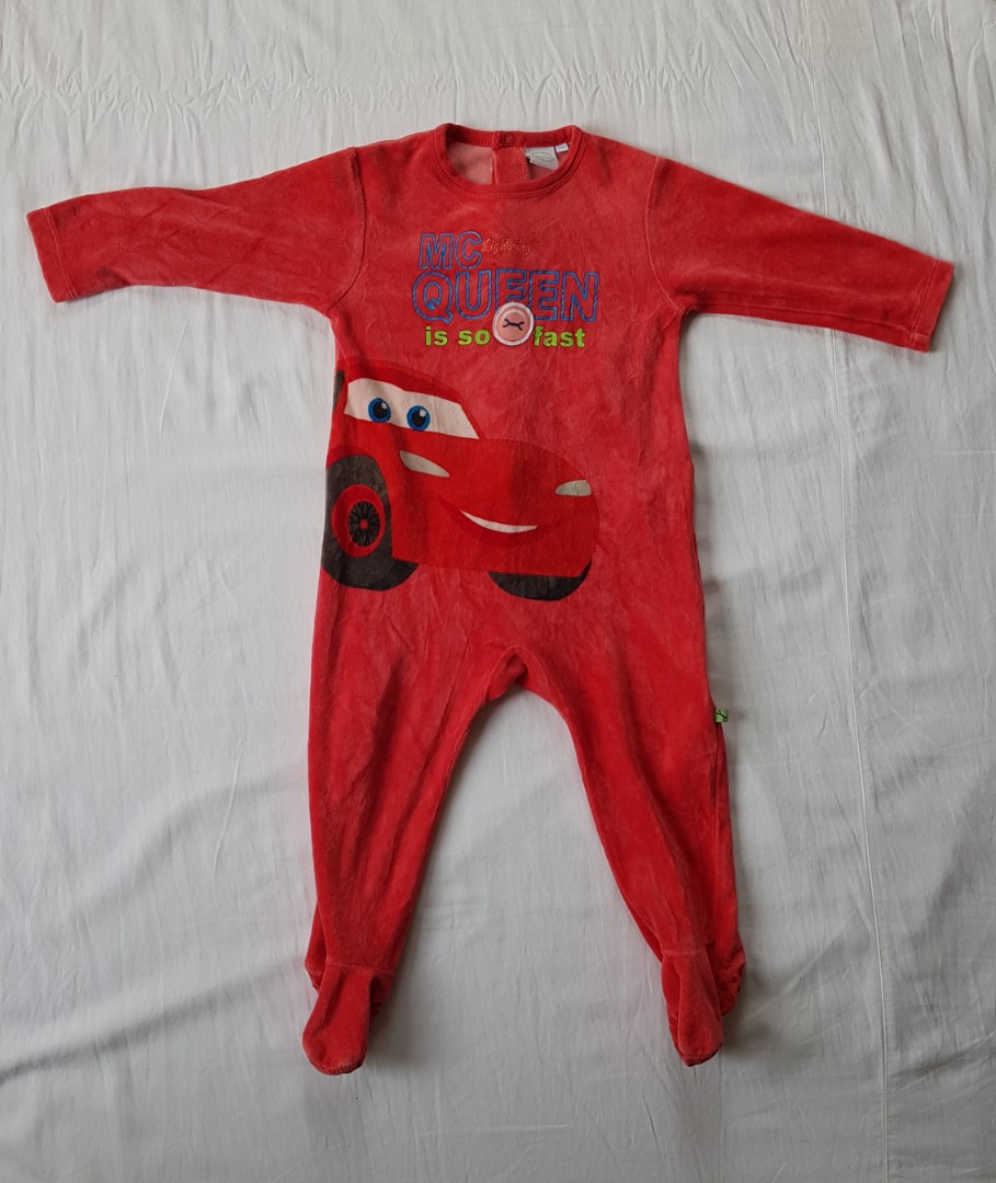 Disney Onesie Footed Sleepwear (Lightning McQueen), Babies & Kids