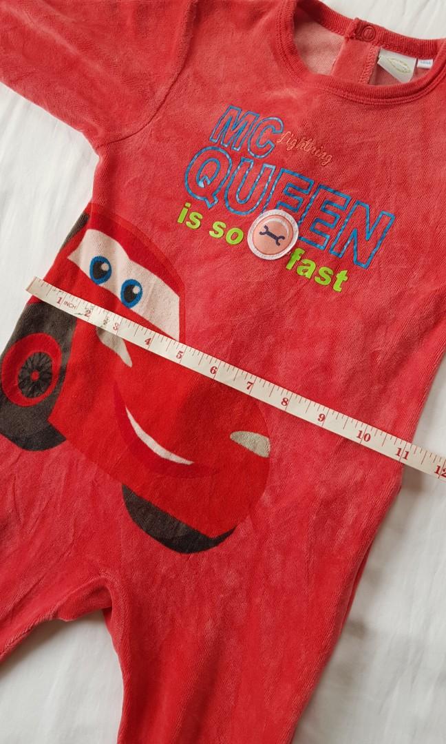 Disney Onesie Footed Sleepwear (Lightning McQueen), Babies & Kids