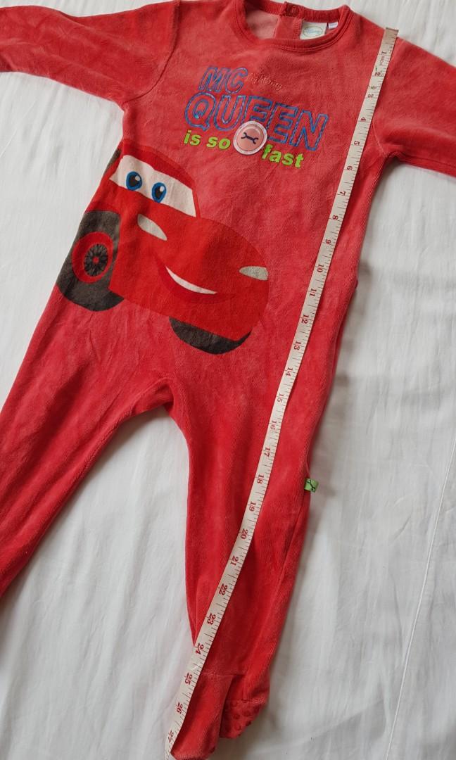 Disney Onesie Footed Sleepwear (Lightning McQueen), Babies & Kids