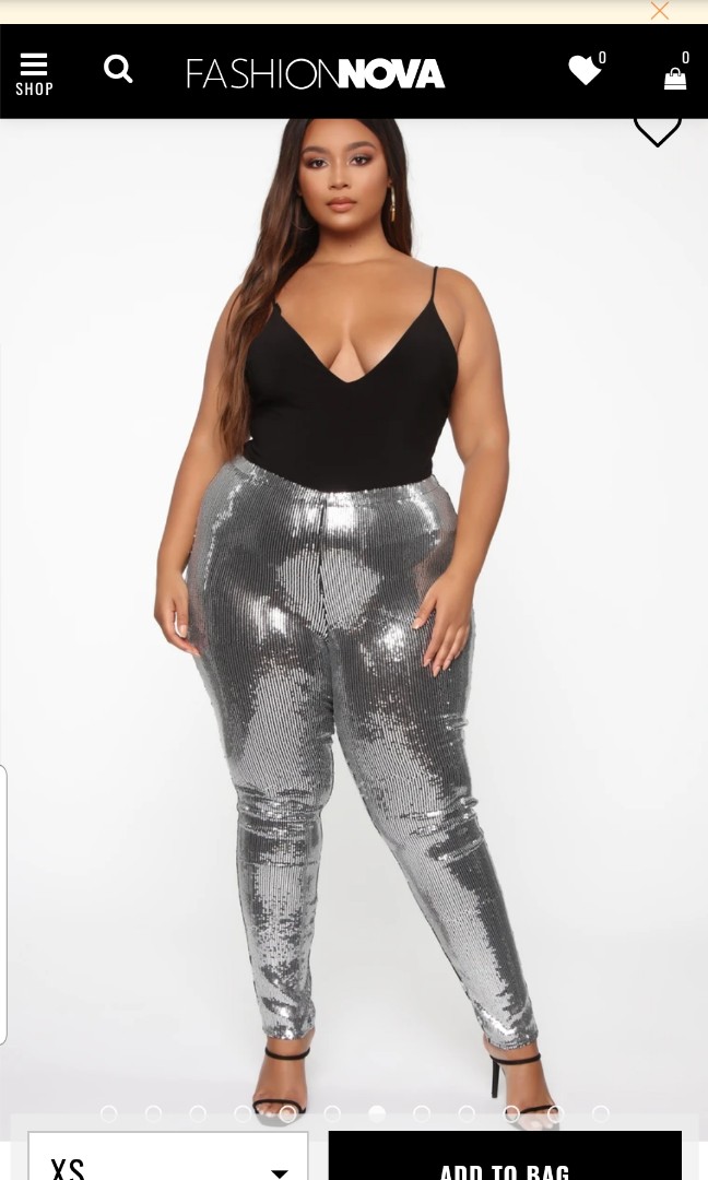 Fashion Nova sequin leggings, Women's 