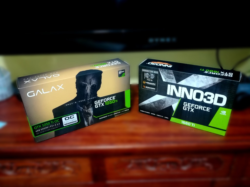 Galax Gtx 1050 Ti Oc 4gb Ddr5 And Inno3d Gtx 1660 Ti Twin X2 6gb Ddr6 Bundle Electronics Computer Parts Accessories On Carousell