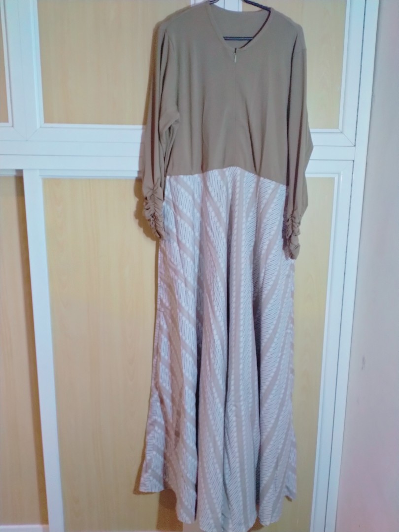 Gamis Lengan Karet Fesyen Wanita Muslim Fashion Gaun Di Carousell Baju gamis terbaru misbie jaguard tisa. gamis lengan karet