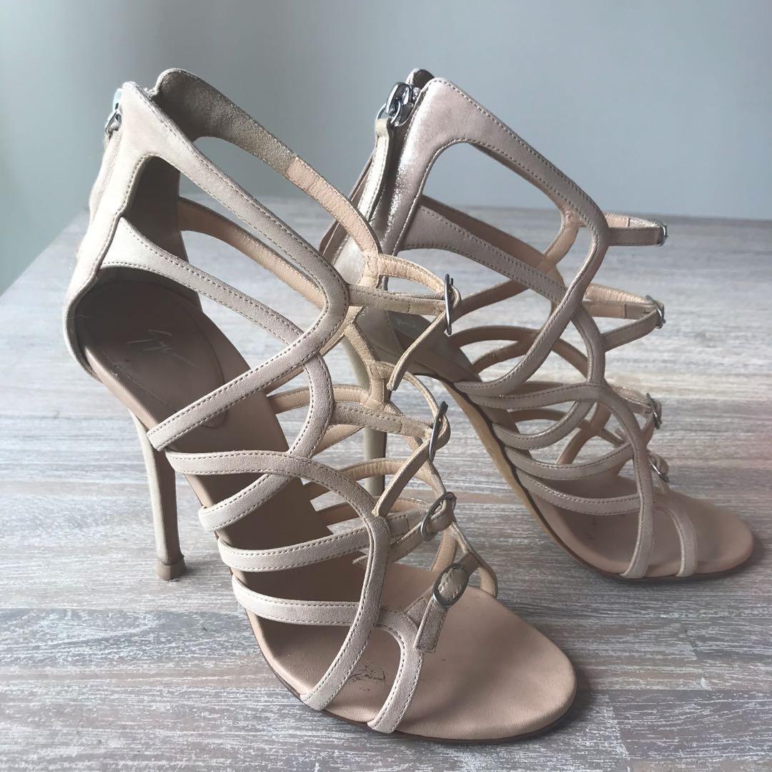 Giuseppe zanotti pinkish nude heels Women s Fashion Footwear