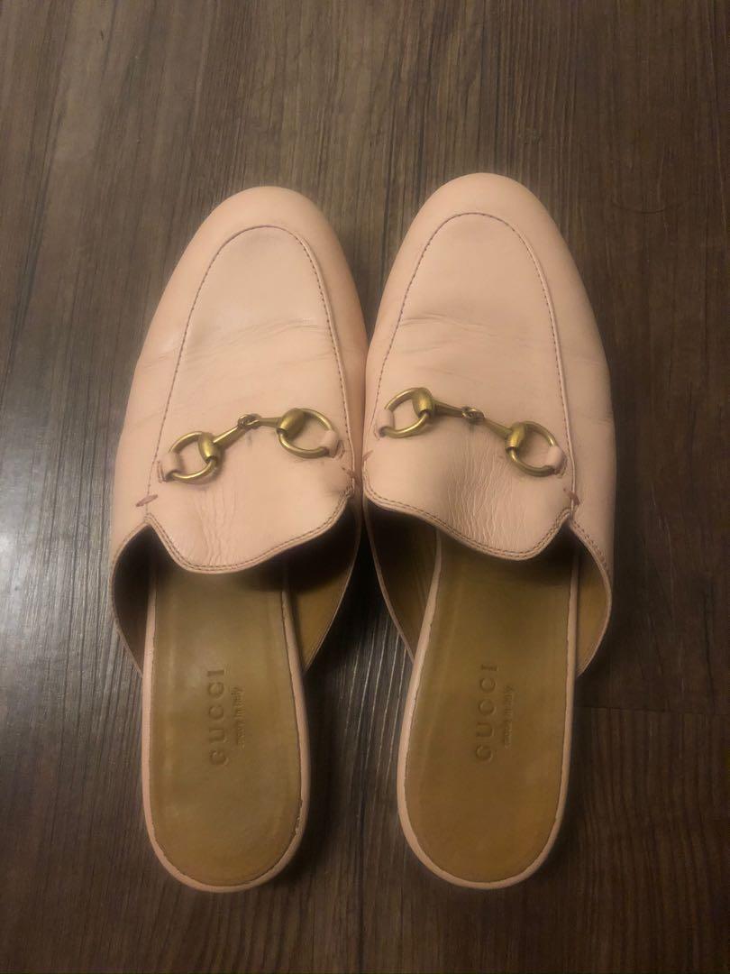Light pink gucci mules online