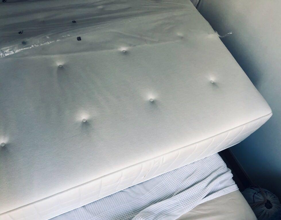 IKEA HYLLESTAD, pocket sprung mattress, firm, single, 90x200, Furniture