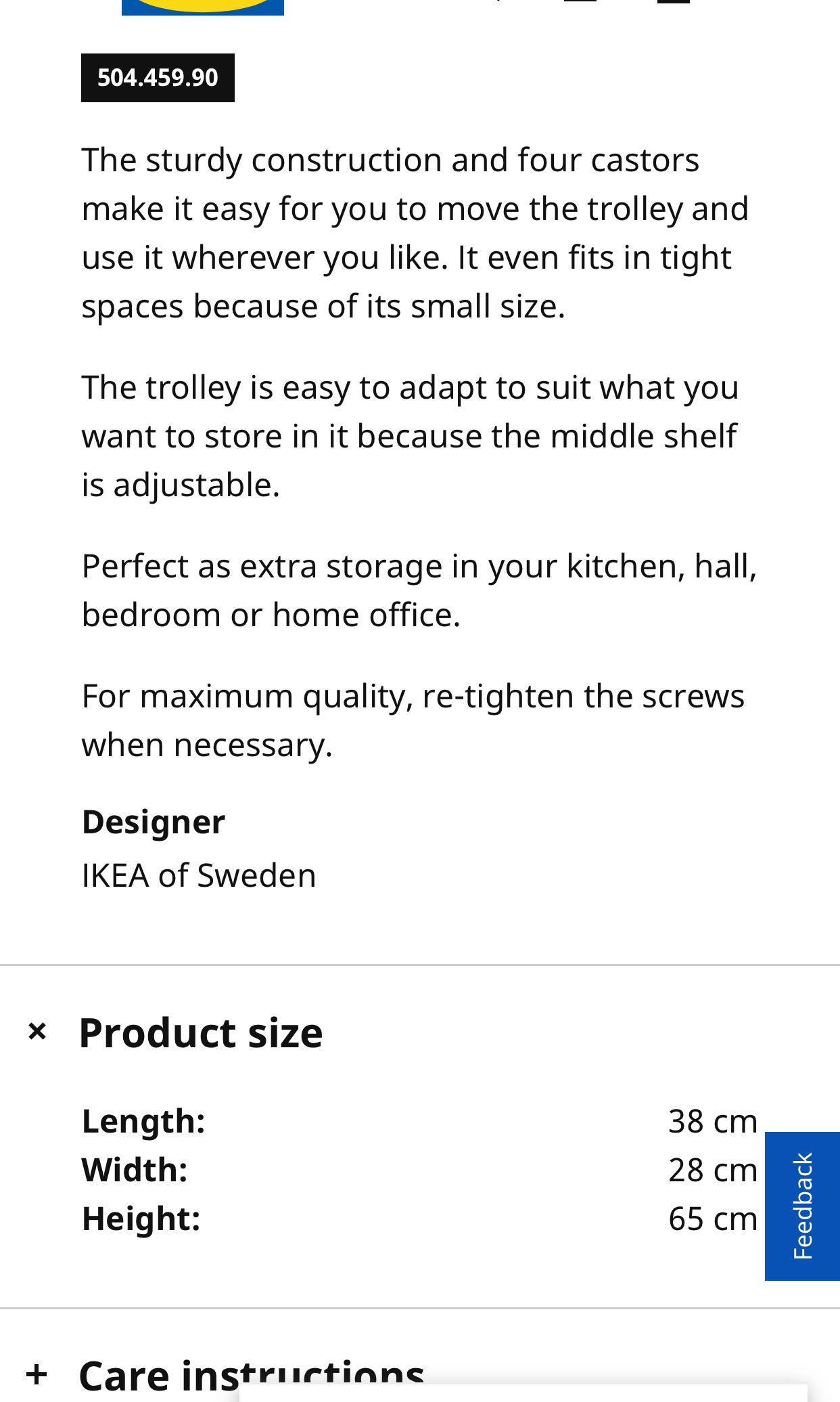 IKEA Rashult trolley cart, Furniture & Home Living, Furniture, Shelves ...