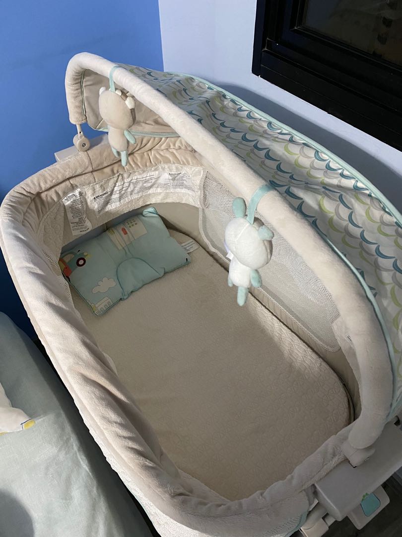 Ingenuity Dream Grow Bedside Bassinet Deluxe Babies Kids Infant Playtime on Carousell