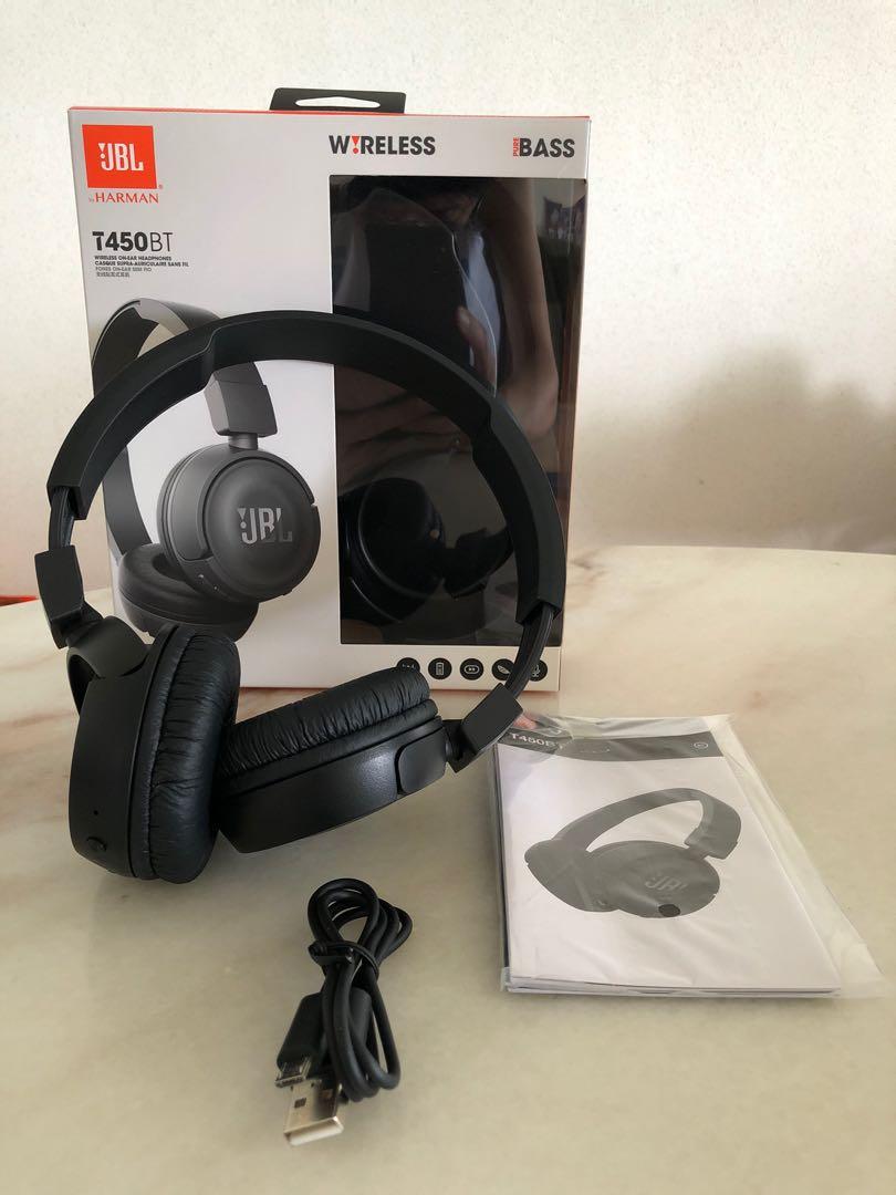 JBL T450BT Wireless On-Ear Headphones #TampinesMRT, Audio, Headphones ...