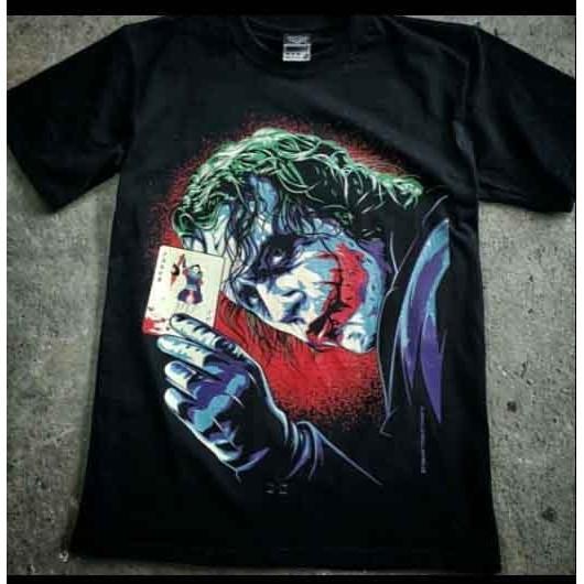 JOKER HEATH LEDGER BLACK TIMBER T SHIRT Men s Fashion Tops