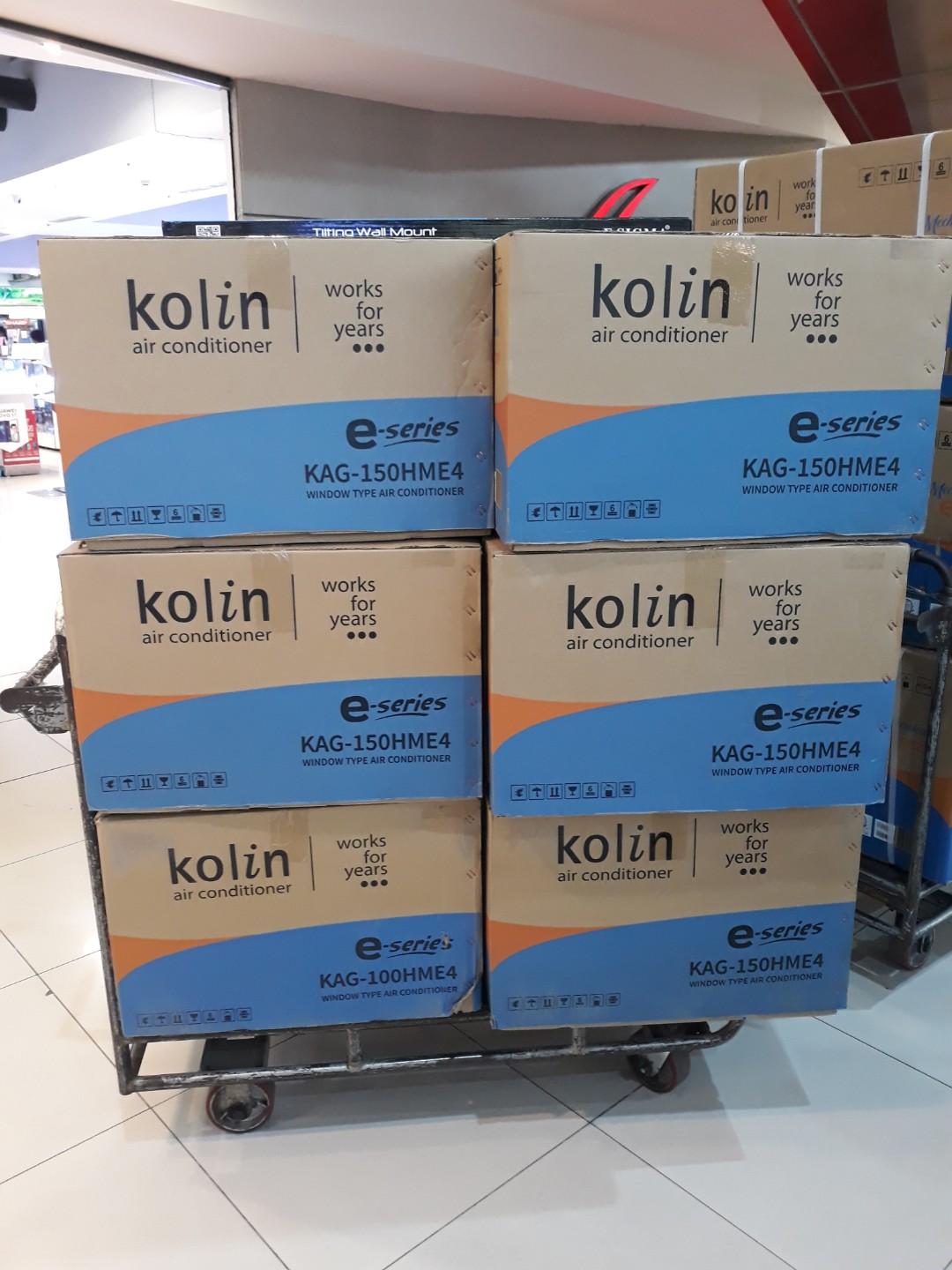 Kolin window type aircon manual and w/remote, TV & Home Appliances, Air Conditioning and Heating