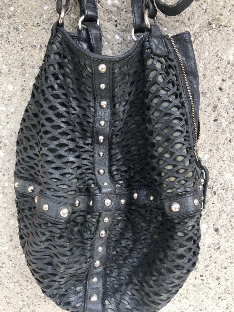 Leather Studded Bag, Women's Fashion, Bags & Wallets, Purses & Pouches ...