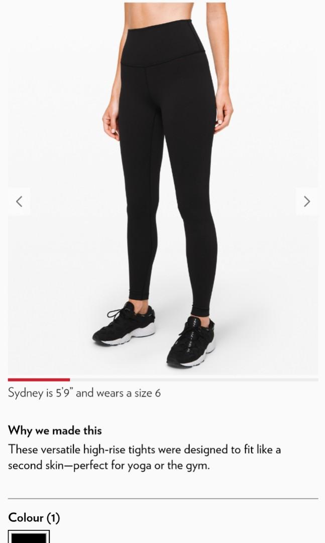 Lululemon Wunder Under HR 7/8 tights (Size 4) in Black, Women's Fashion,  Activewear on Carousell