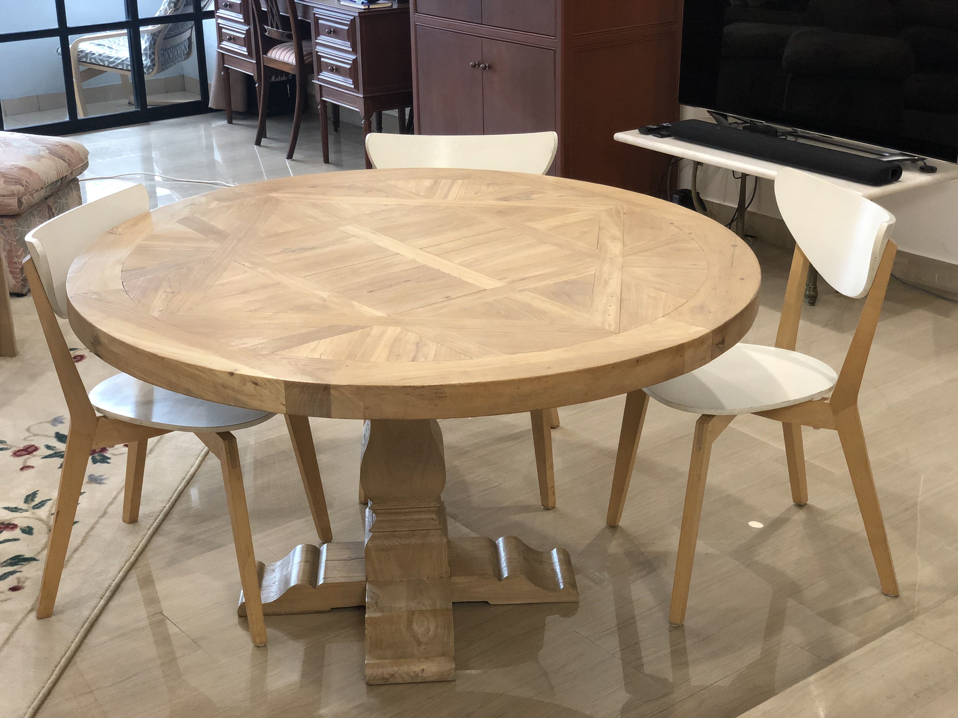 MCM House Reclaimed Russian Elm Dining Table