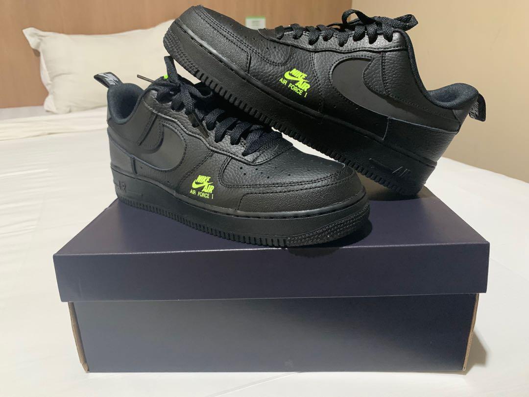 air force 1 black reflective