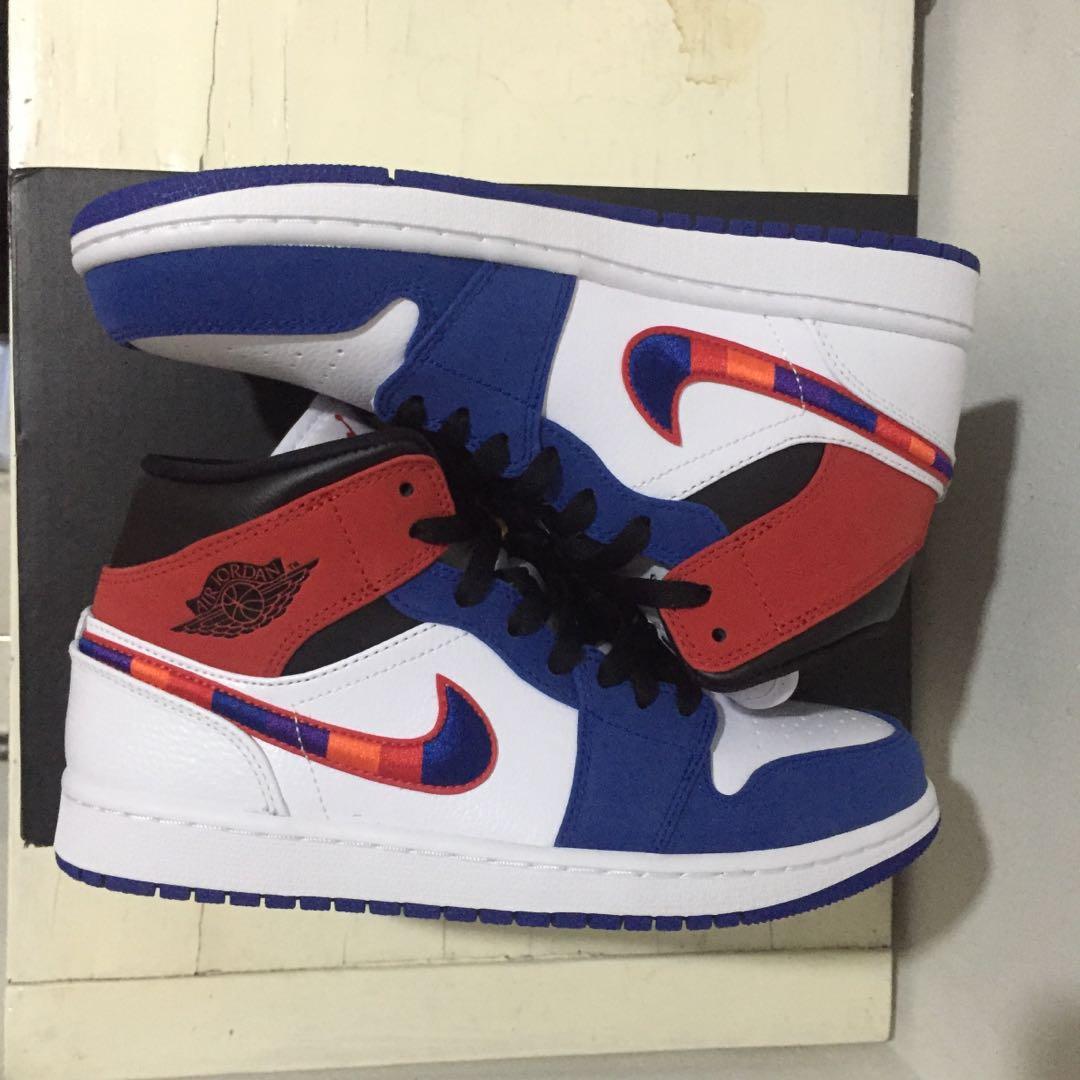 jordan 1 mid se multicolor mens