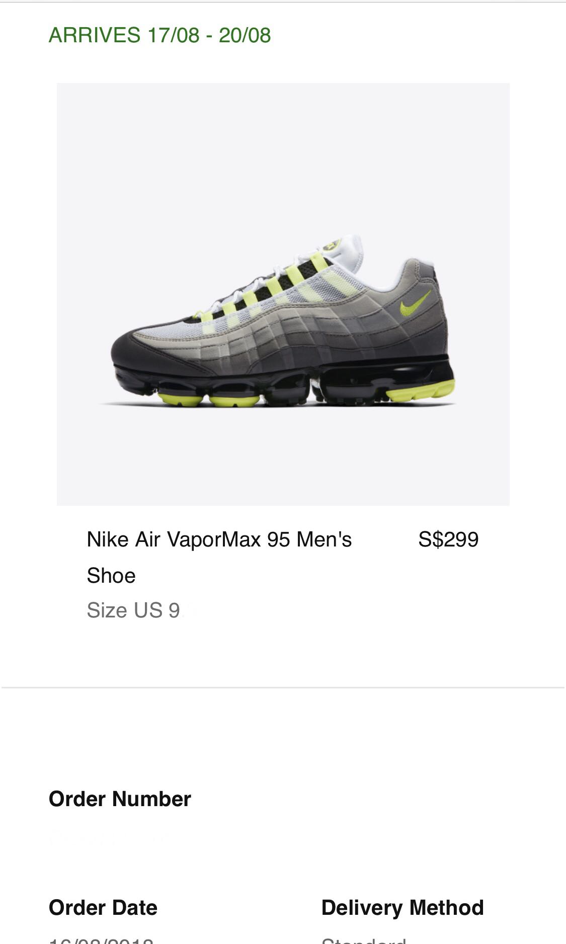 mens nike air vapormax 95