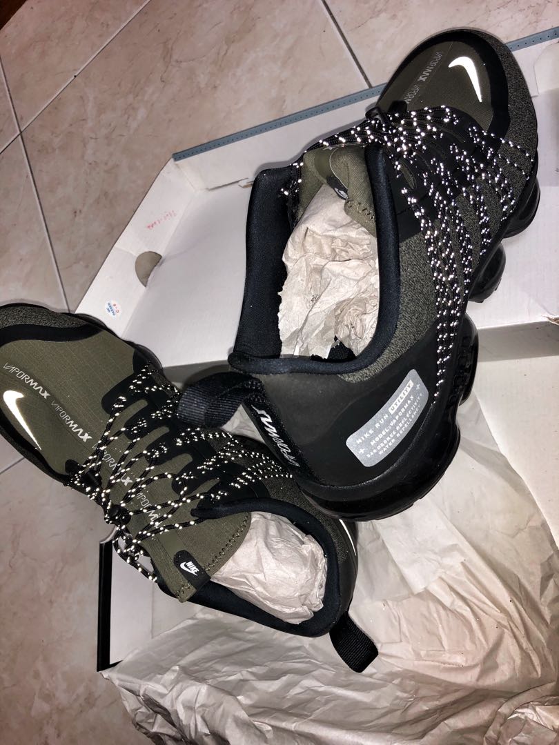 nike air vapormax run utility olive green