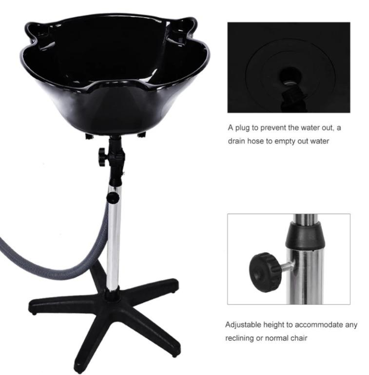 Portable Hair Salon Basin Shampoo Sink Shampoo Bowl with stand hair