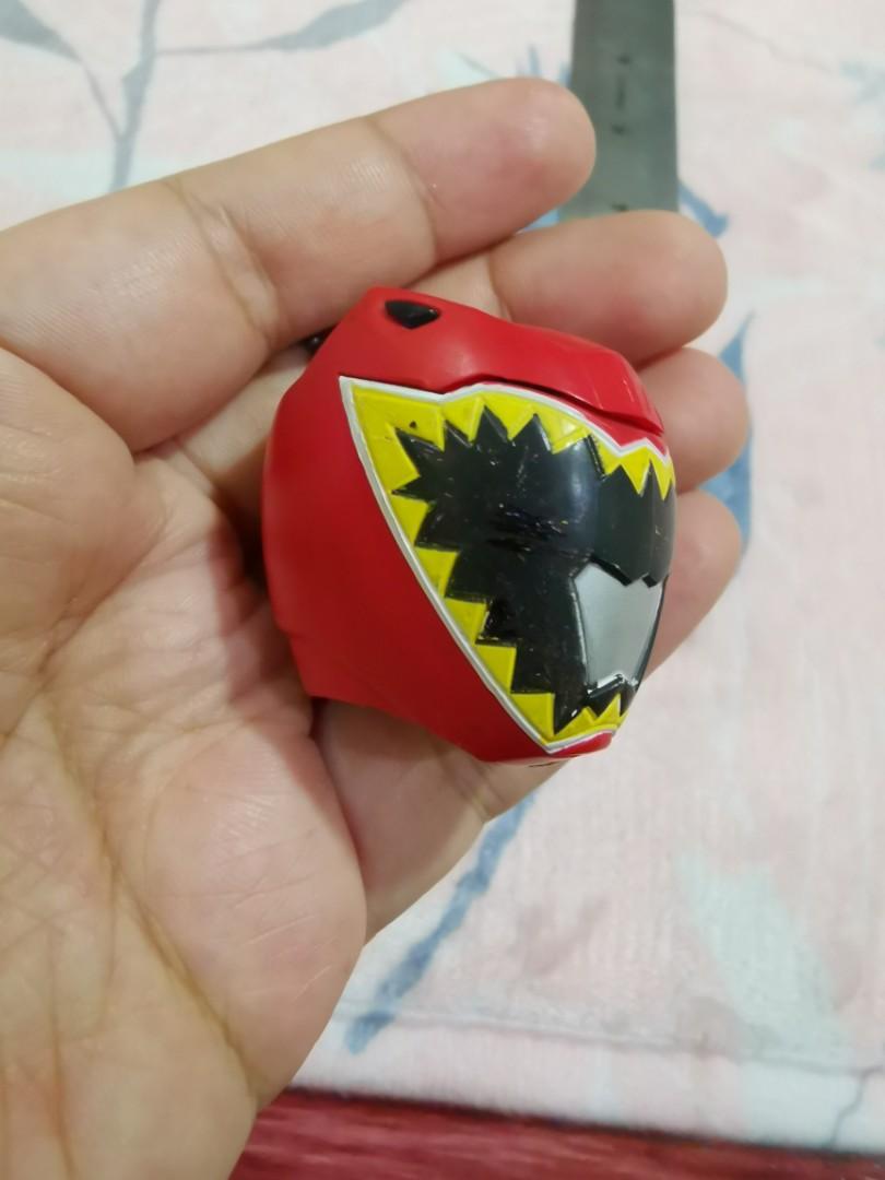 Power Rangers Dino Charge - Red Ranger head keychain, Hobbies & Toys ...