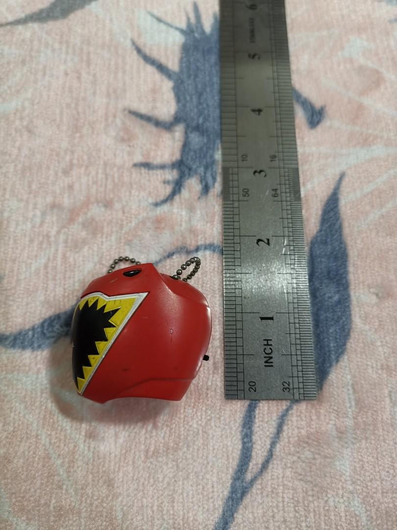 Power Rangers Dino Charge - Red Ranger head keychain, Hobbies & Toys ...