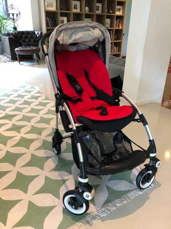 Red Bugaboo Bee Plus Bassinet and Cocoon. Babies Kids Going Out Strollers on Carousell