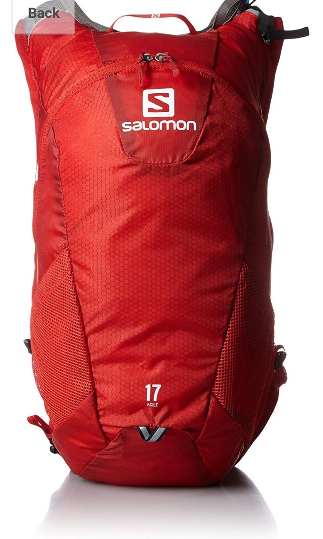 R Seminary lytter Salomon Agile 17 Running Backpack + Freebie: (hydrapack water holder),  Sports Equipment, Sports & Games, Water Sports on Carousell