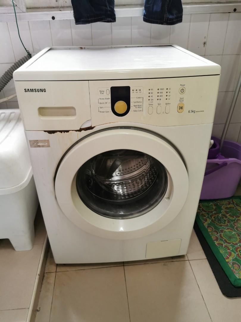 Samsung front load washing machine 6.5kg, TV & Home Appliances, Washing