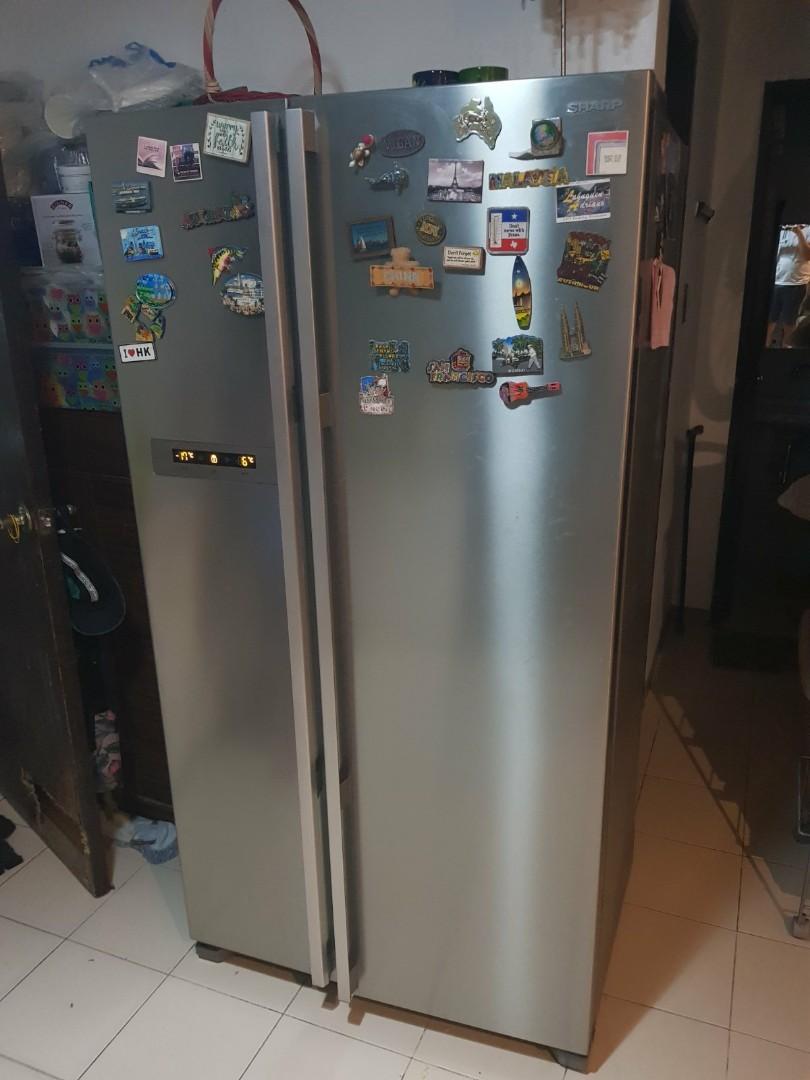 Sharp Side by Side Refrigerator, TV & Home Appliances, Kitchen