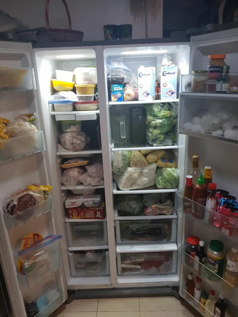 Sharp Side by Side Refrigerator, TV & Home Appliances, Kitchen