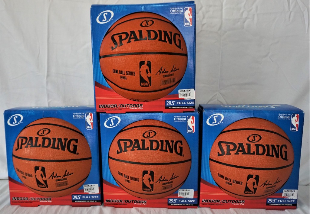 Spalding+NBA+Indoor%2Foutdoor+Replica+Game+Ball+74875 for sale online