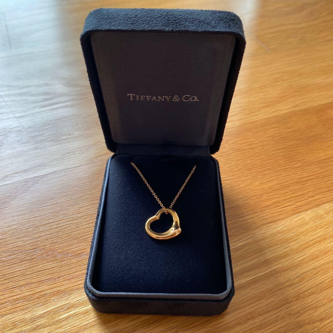 TIFFANY \u0026 CO 18K Rose Gold Open Heart 