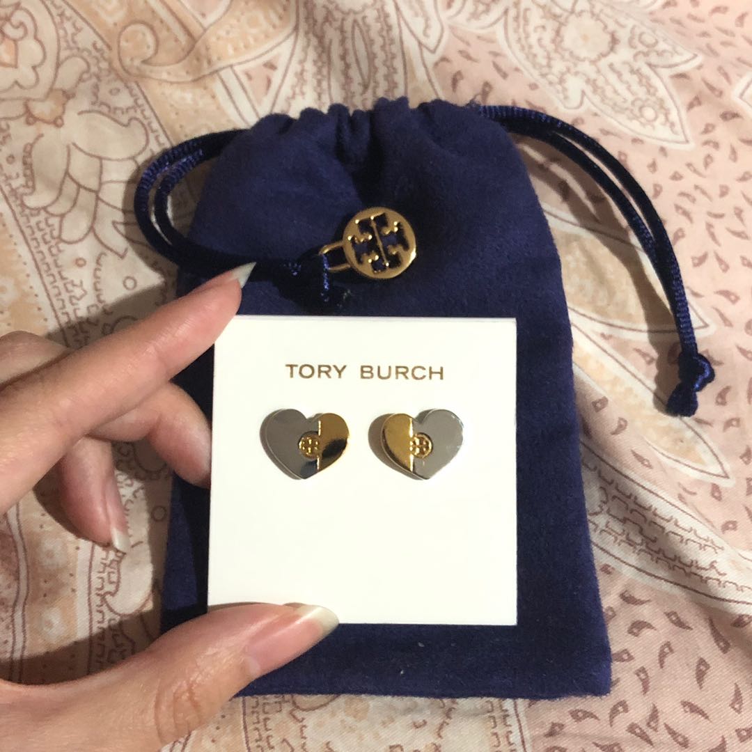 Tory burch store heart earrings