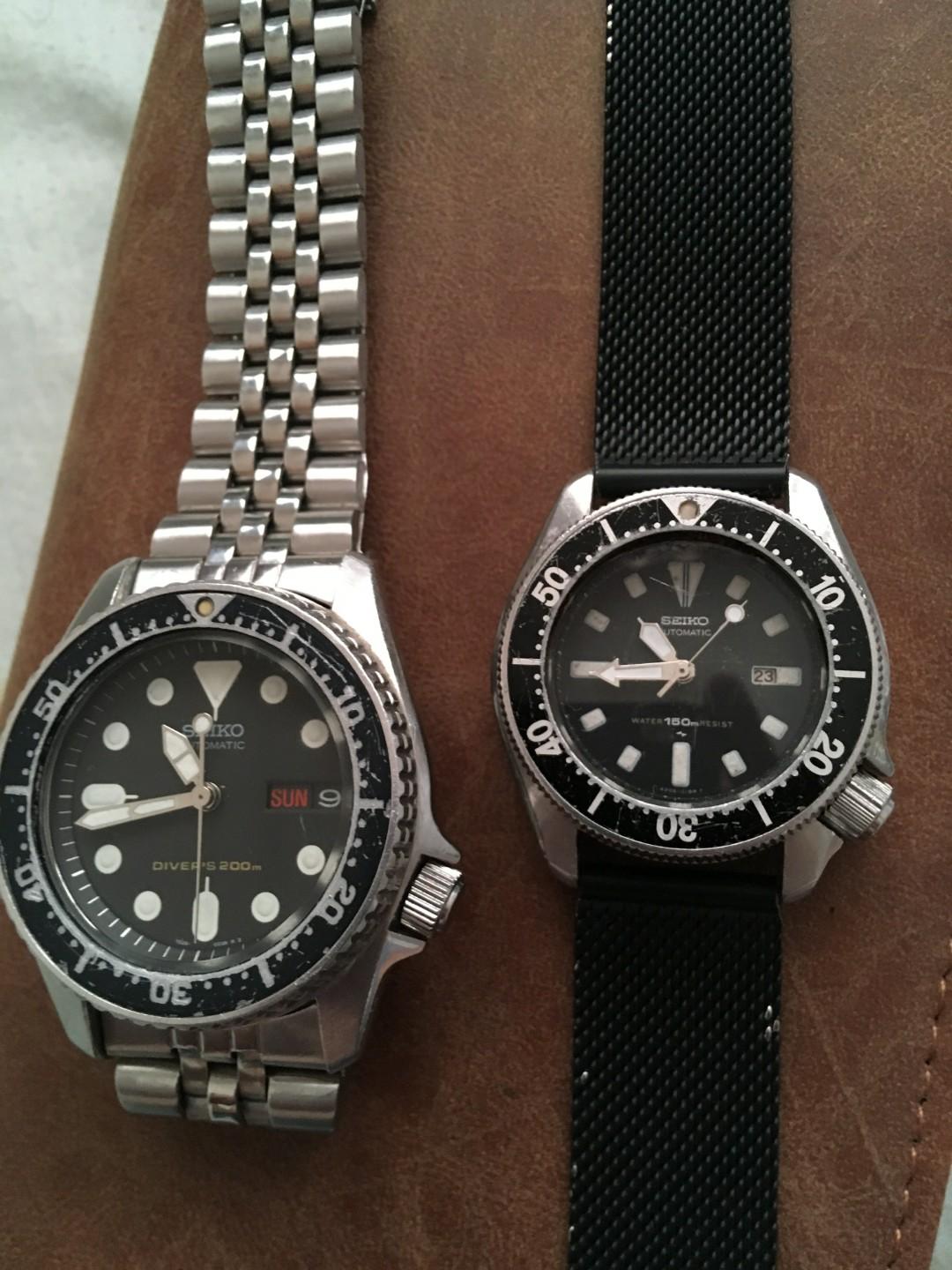 Two 1990s Vintage Seiko Midsize Diver Scuba and Lady Divers Watch ...