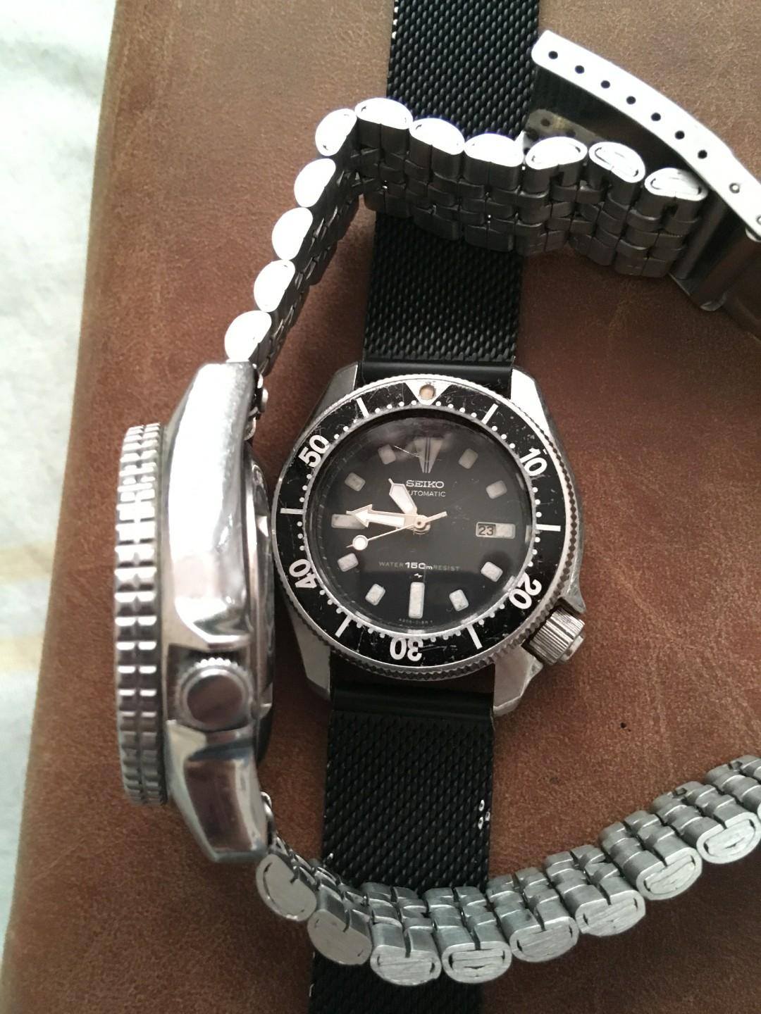 Two 1990s Vintage Seiko Midsize Diver Scuba and Lady Divers Watch, Luxury,  Watches on Carousell