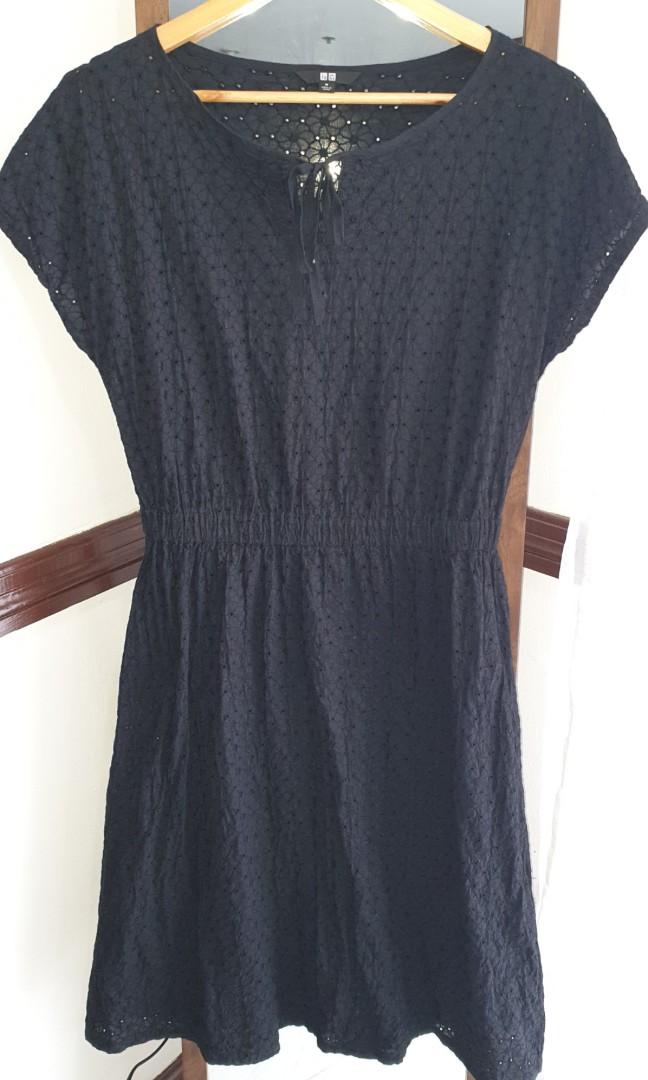 Uniqlo eyelet dress (Category: Dresses) located in Mandaluyong City. Submitted by jem_a_22 (Listing ID 276873748, Image 1). Description: Fixed price.. Item in great condition. RFS- Decluttering Payment method Paypal, BPI and BDO.