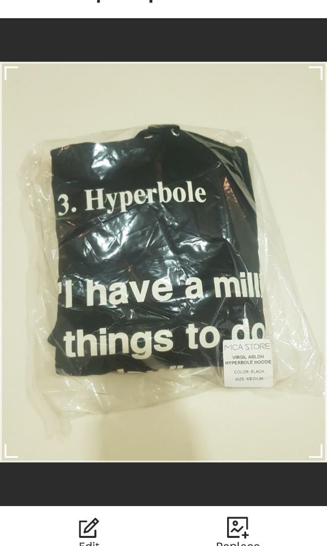 Virgil abloh x deals mca hyperbole hoodie black