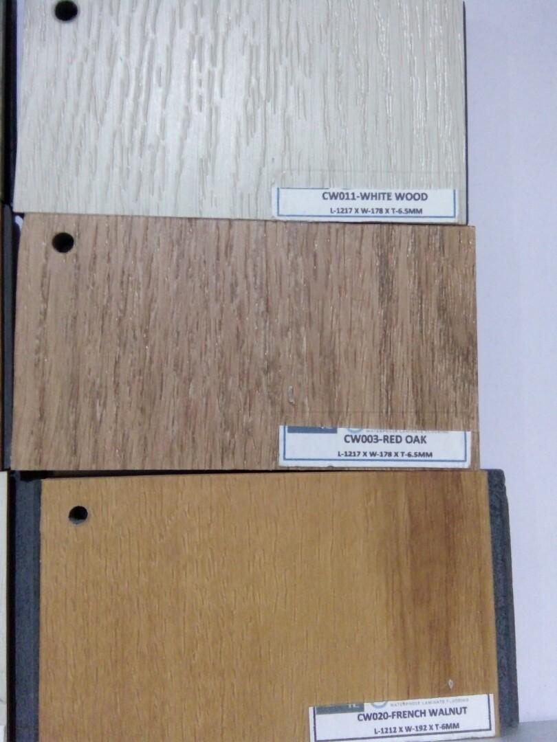 Waterproof Vinyl Laminate Flooring 6.5mm thick (Category: Construction & Building Materials) located in Makati City. Submitted by reachcomcabinet (Listing ID 276829963, Image 3). Description: Best in the industry with thickness of 6.5mm Click lock type vinyl flooring Features: 1) 100% Waterproof 2) Scratch resistant top coat 3) FIRE retardant material 4) Full proof against termites 5) Rotting resistant features 6) sound Proof is exceptional 7) Co