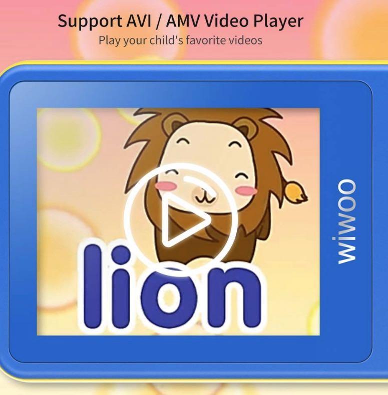 Wiwoo B4 8GB Kids MP3 Players with Game for Children,Portable Cute