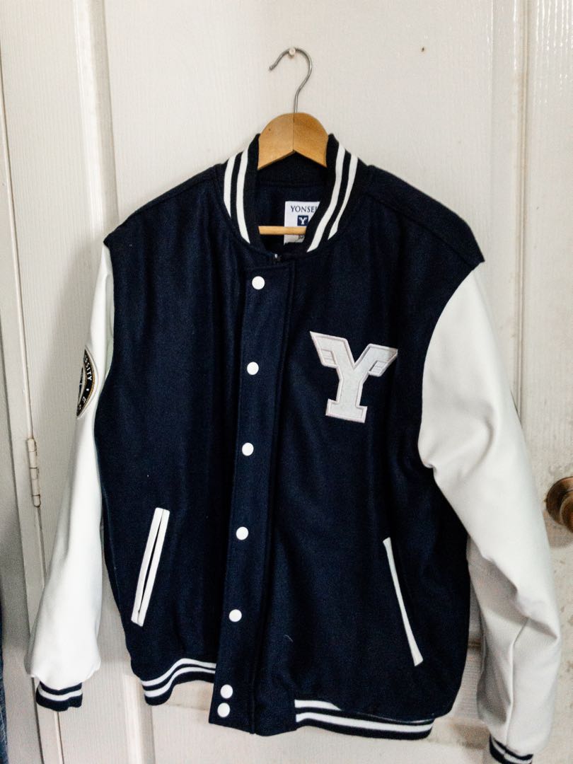 Yonsei University Varsity School Baseball Jacket, Men's Fashion, Coats ...