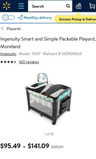 Ingenuity Packable Crib/Playard from Newborn to Toddler