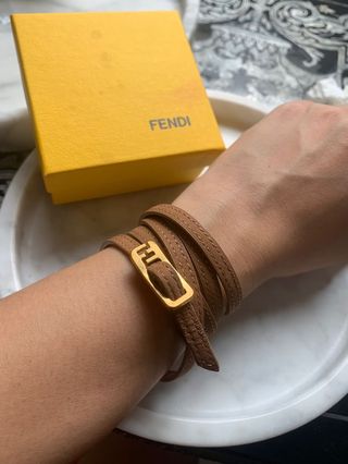 Fendi clearance leather bracelet