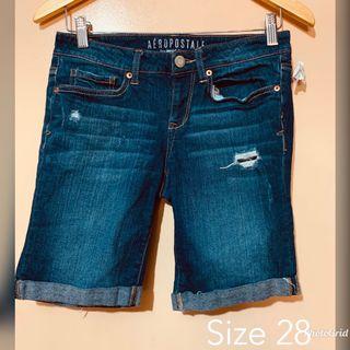 Aeropostale denim knee length shorts size 30