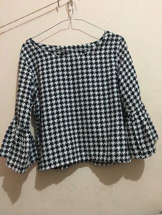Top black and white