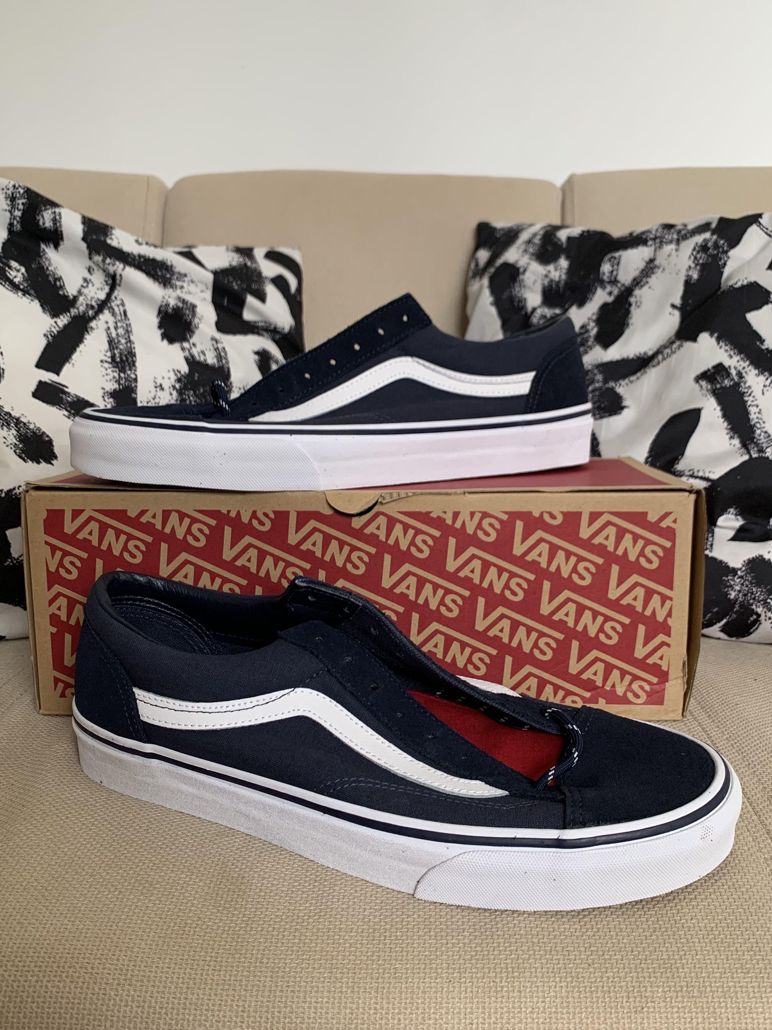 vans style 36 blue red