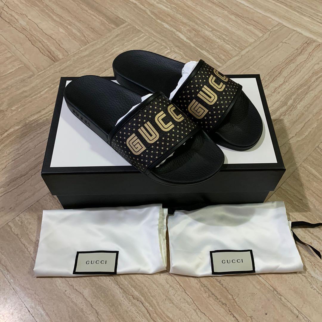 Men's gucci hotsell pursuit slides